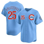 Chicago Cubs #25 Moises ballesteros Blue JEROMEN 2024 25 2nd Alternate Limited Stitched Jersey