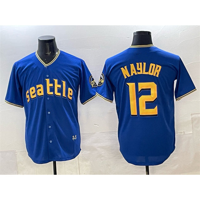 Seattle Mariners #12 Josh Naylor Royal JEROMEN 2025 Limited Stitched jersey