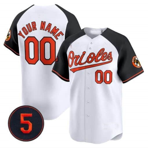 Custom Baltimore Orioles Robinson Patch Vapor Premier Limited Jersey V2 ¨C All Stitched-White JEROMEN