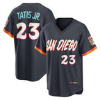 San Diego Padres #23 Fernando Tatis Jr. Obsidian JEROMEN 2026 City Connect Stadium Jersey