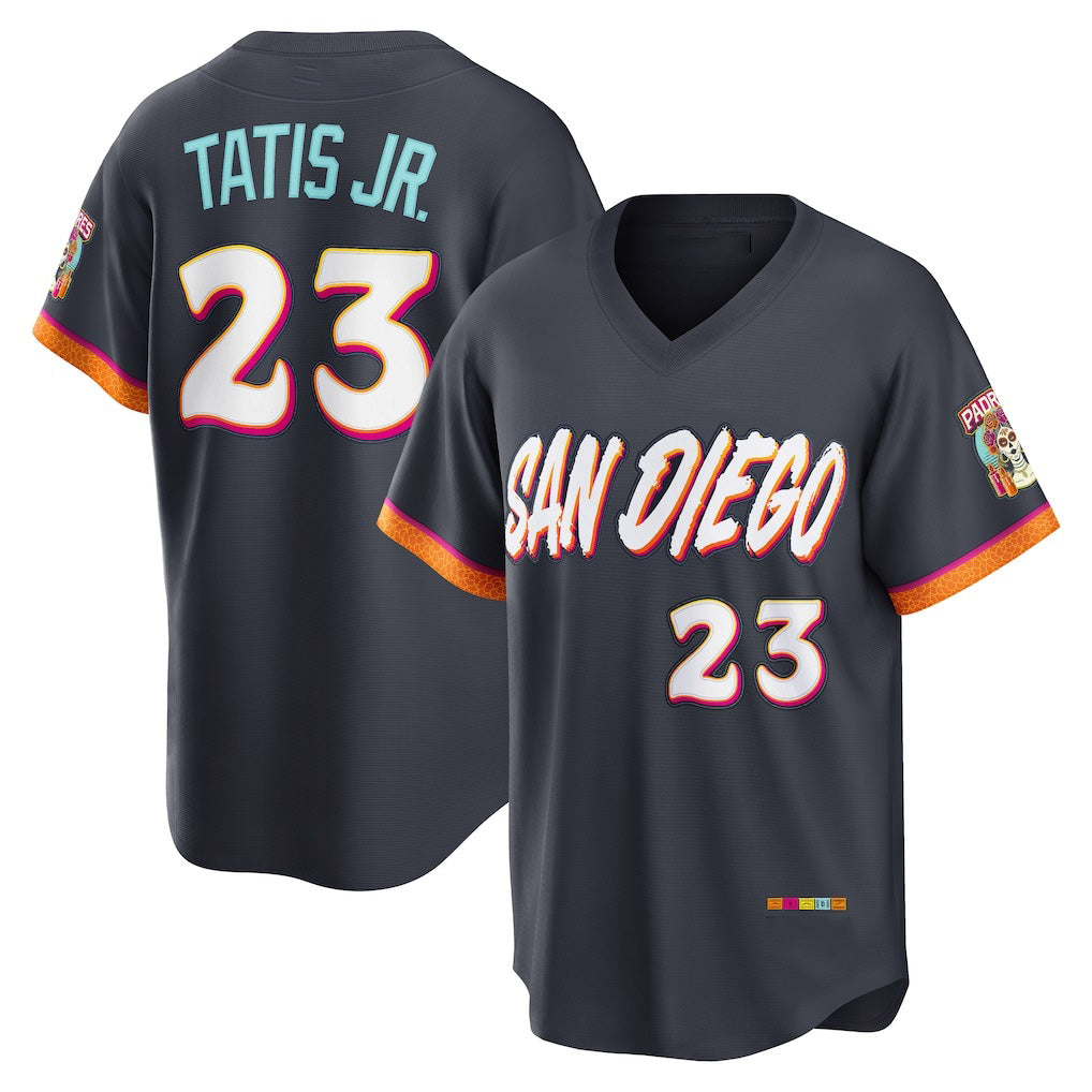 San Diego Padres #23 Fernando Tatis Jr. Obsidian JEROMEN 2026 City Connect Stadium Jersey