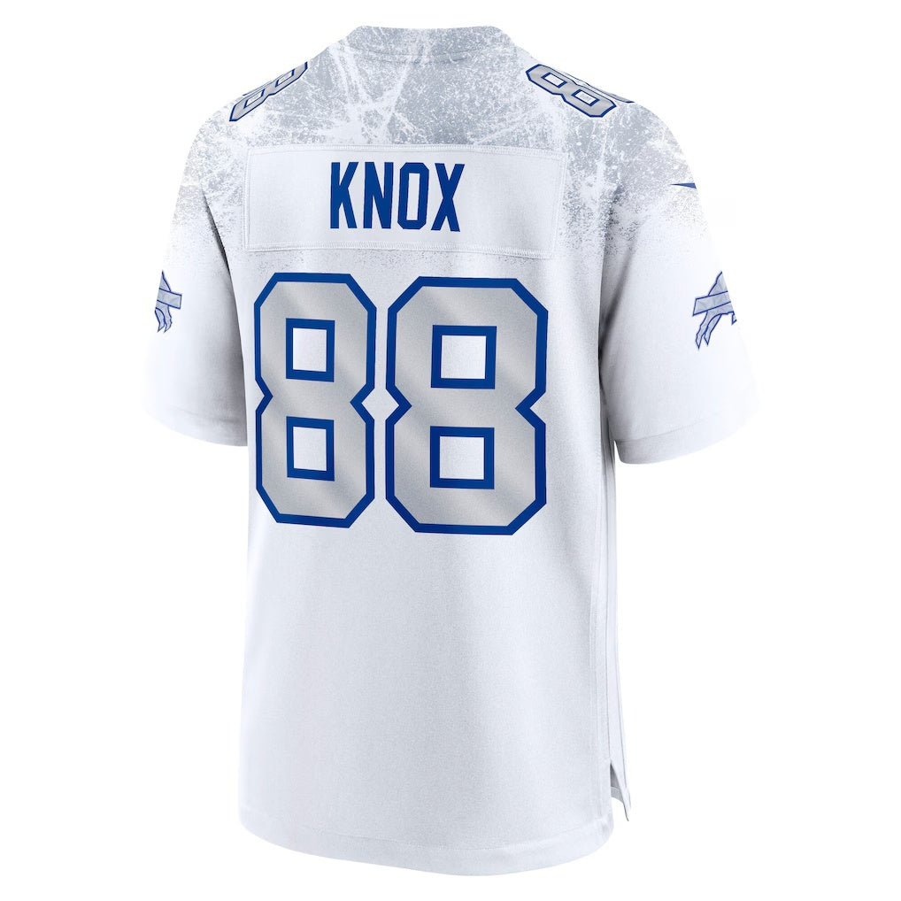 B.Bills #88 Dawson Knox White JEROMEN 2025 Rivalries Collection Game Jersey