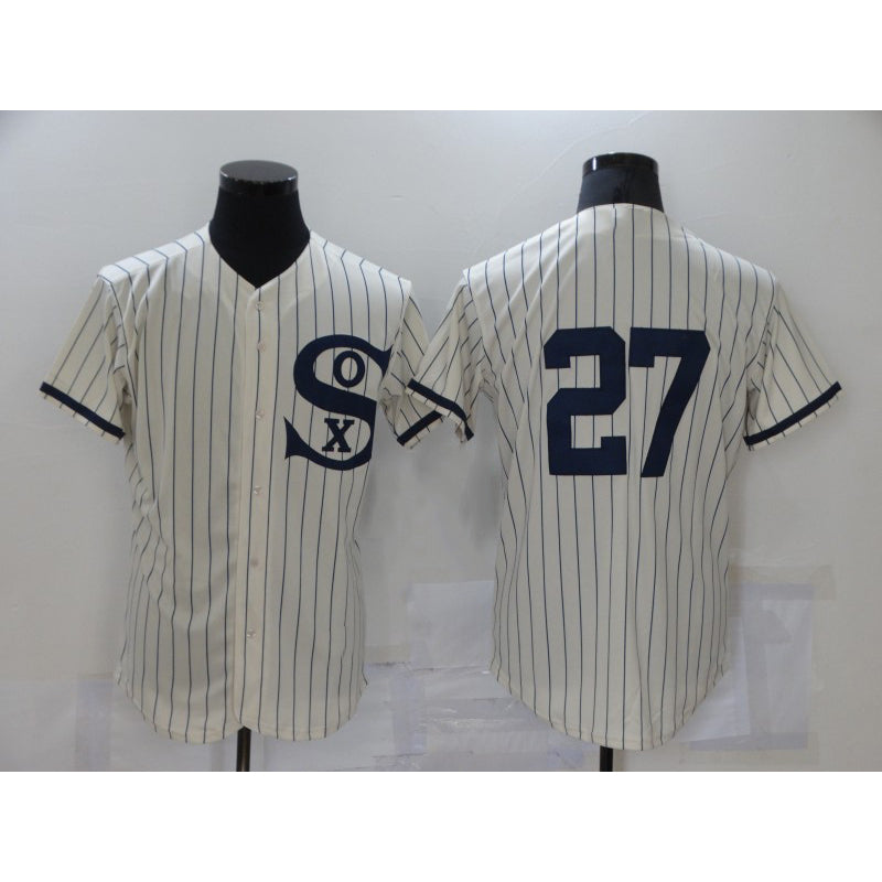 Chicago White Sox #27 Lucas Giolito 2021 Cream Navy JEROMEN Field of Dreams Flex Base Stitched Jersey
