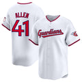 Cleveland Guardians #41 Carlos Santana White JEROMEN Home Limited Stitched Jersey