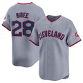 Cleveland Guardians #28 Tanner Bibee Gray JEROMEN 2025 Alternate Limited Stitched Jersey