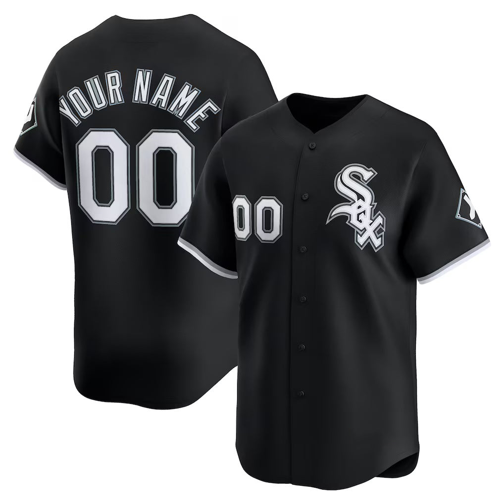 Custom Chicago White Sox Black JEROMEN Alternate Limited Jersey