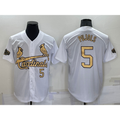 St. Louis Cardinals #5 Albert Pujols Number White JEROMEN 2022 All Star Stitched Cool Base Jersey