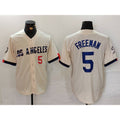 Los Angeles Dodgers #5 Freddie Freeman Number Cream JEROMEN 2024 City Connect Limited Stitched Jersey 2