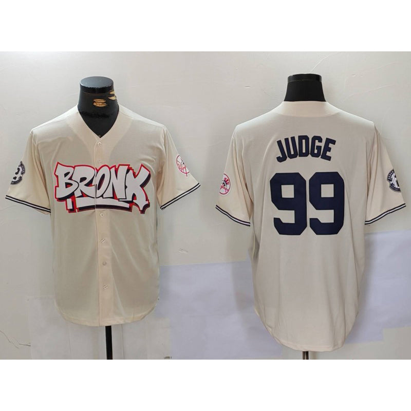 New York Yankees #99 Aaron Judge Cream JEROMEN Limited Stitched Jersey 2