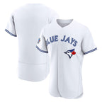 Toronto Blue Jays Blank White JEROMEN 50 Seasons Patch Stitched Jersey