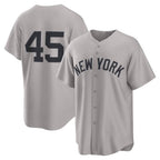 New York Yankees #45 Gerrit Cole Gray JEROMEN Road Replica Jersey