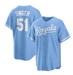 Kansas City Royals #51 Brady Singer Light Blue JEROMEN Stitched Jersey