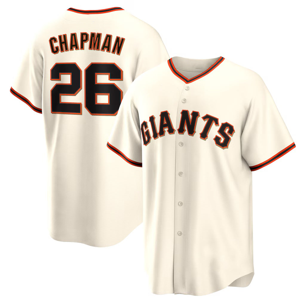 San Francisco Giants #26 Matt Chapman Cream JEROMEN Home Replica Jersey