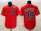Detroit Tigers #39 Zach McKinstry Orange JEROMEN 2026 Alternate USA 250' Patch Vapor Premier Limited Stitched Jersey