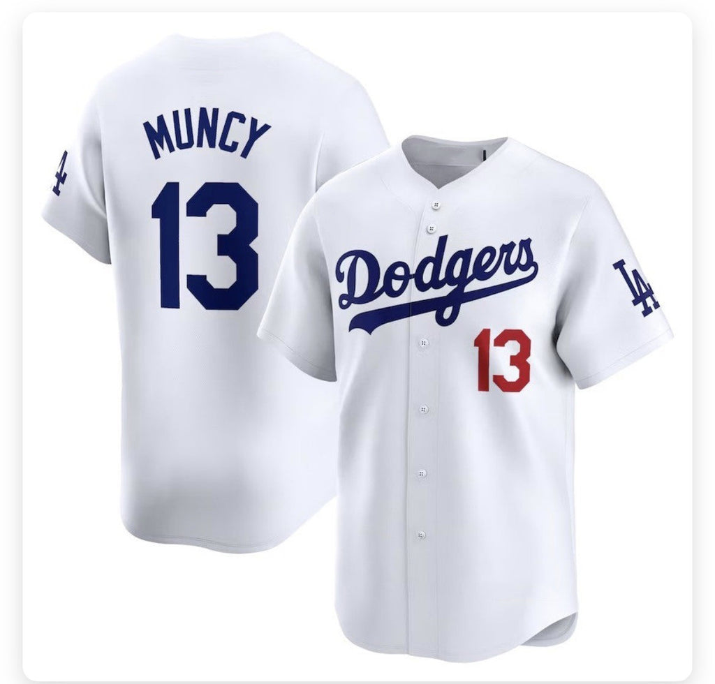 Los Angeles Dodgers #13 Max Muncy White JEROMEN Stitched Cool Base Jersey