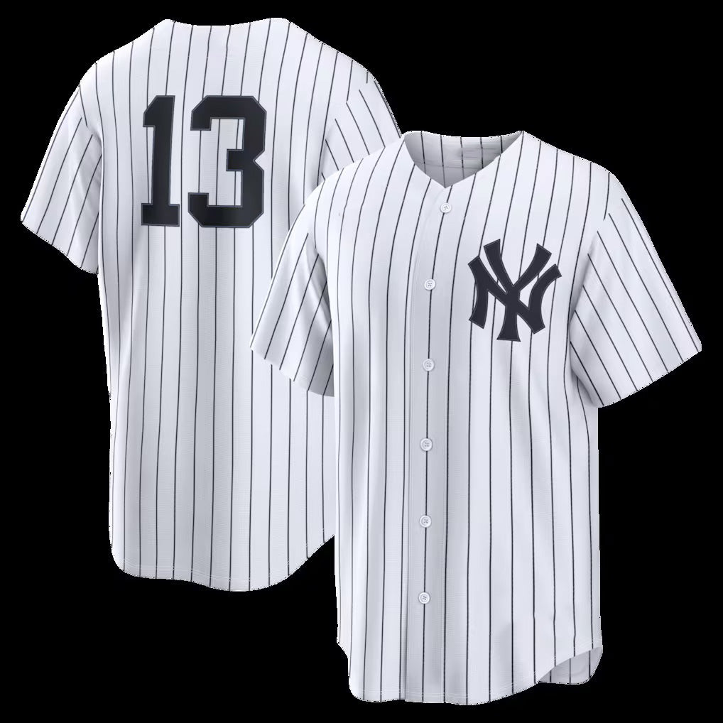New York Yankees #13 Jazz Chisholm Jr. White JEROMEN Home Replica Jersey