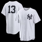 New York Yankees #13 Jazz Chisholm Jr. White JEROMEN Home Replica Jersey