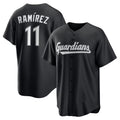 Cleveland Guardians #11 Jos¨¦ Ram¨ªrez Black JEROMEN Replica Player Jersey