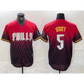 Philadelphia Phillies #5 Bryson Stott Red JEROMEN 2024 City Cool Base Jersey