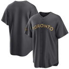 Toronto Blue Jays Blank Charcoal JEROMEN 2022 All-Star Cool Base Stitched Jersey