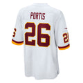 W.Football Team #26 Clinton Portis White JEROMEN Retired Player Game Jersey
