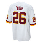 W.Football Team #26 Clinton Portis White JEROMEN Retired Player Game Jersey