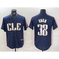 Cleveland Guardians #38 Steven Kwan Navy JEROMEN 2024 City Connect Limited Stitched Jersey