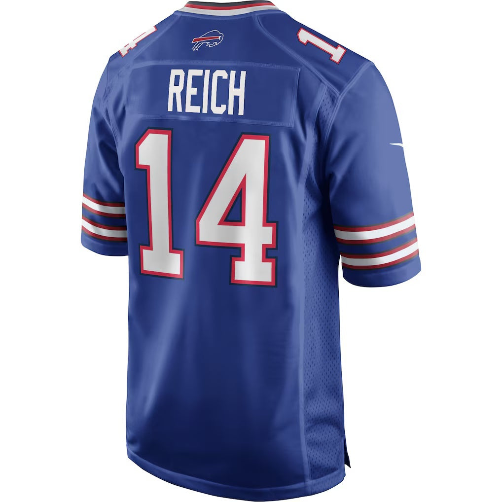 B.Bills #14 Frank Reich Royal JEROMEN Game Retired Player Jersey