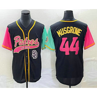 San Diego Padres #44 Joe Musgrove Black JEROMEN NEW 2023 City Connect Cool Base Stitched Jersey 2