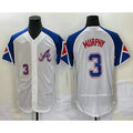 Atlanta Braves #3 Dale Murphy Number White JEROMEN 2023 City Connect Flex Base Stitched Jersey 3
