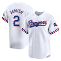 Texas Rangers #2 Marcus Semien White JEROMEN Home Limited Player Jersey