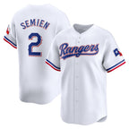 Texas Rangers #2 Marcus Semien White JEROMEN Home Limited Player Jersey