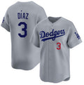 Los Angeles Dodgers #3 Edwin D¨ªaz Royal JEROMEN Limited Stitched Jersey