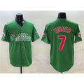 Philadelphia Phillies #7 Trea Turner Green JEROMEN Phanatic Limited Stitched Jersey