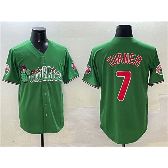 Philadelphia Phillies #7 Trea Turner Green JEROMEN Phanatic Limited Stitched Jersey