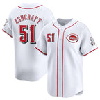 Cincinnati Reds #51 Graham Ashcraft White JEROMEN Home Limited Stitched Jersey
