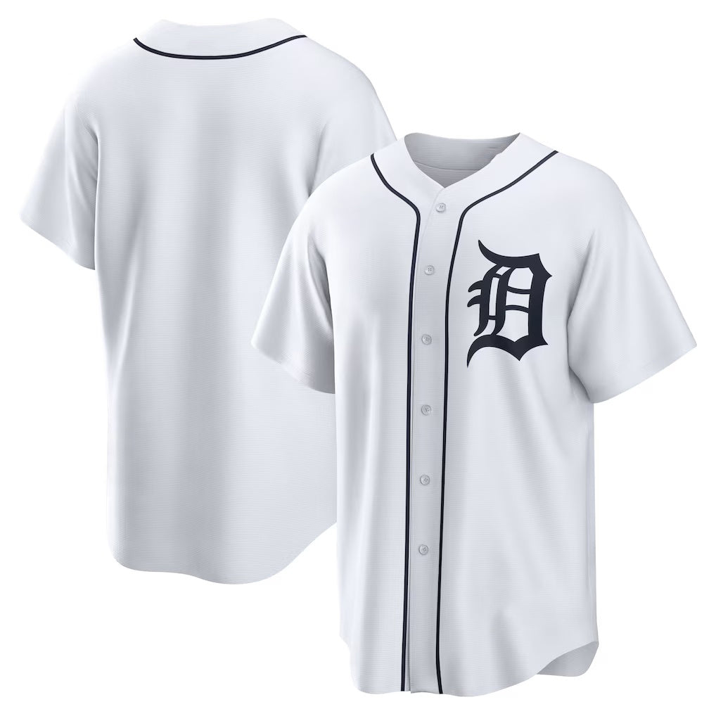 Detroit Tigers White JEROMEN Home Replica Team Jersey