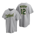Oakland Athletics #12 Sean Murphy Grey JEROMEN Cool Base Stitched Jersey
