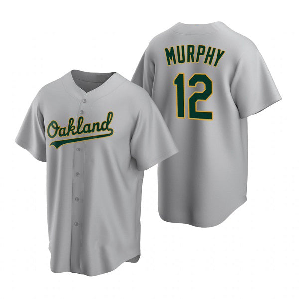 Oakland Athletics #12 Sean Murphy Grey JEROMEN Cool Base Stitched Jersey