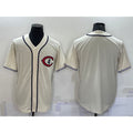 Chicago Cubs Blank Cream JEROMEN Turn Back the Clock Stitched Cooperstown Collection Jersey