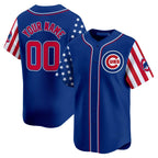 Custom Chicago Cubs 2024 Independence Day Vapor Premier Limited Jersey ¨C Royal JEROMEN
