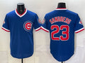 Chicago Cubs #23 Ryne Sandberg Royal JEROMEN 150th Anniversary Throwback Vapor Limited Stitched Jersey