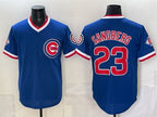 Chicago Cubs #23 Ryne Sandberg Royal JEROMEN 150th Anniversary Throwback Vapor Limited Stitched Jersey