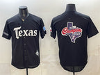 Texas Rangers Team Big Logo Black JEROMEN Gothic Mexico 2025 Vapor Premier Limited Stitched Jersey