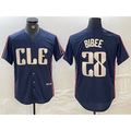 Cleveland Guardians #28 Tanner Bibee Navy JEROMEN 2024 City Connect Limited Stitched Jersey