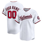 Custom Washington Nationals White JEROMEN Home Limited Jersey