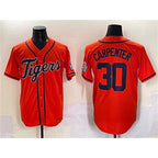 Detroit Tigers #30 Kerry Carpenter Orange JEROMEN With Patch Cool Base Stitched Jersey