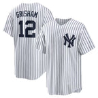 New York Yankees #12 Trent Grisham JEROMEN White Home Replica Jersey