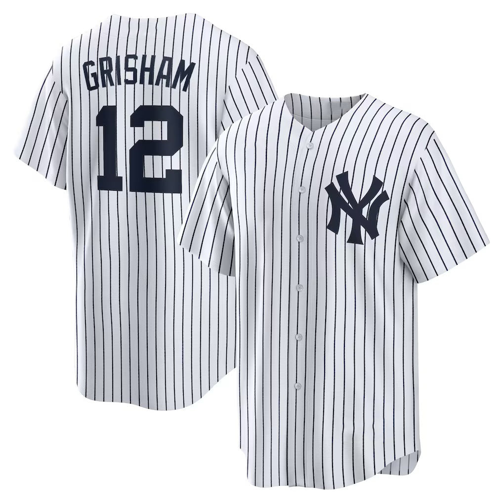 New York Yankees #12 Trent Grisham JEROMEN White Home Replica Jersey