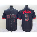Cincinnati Reds #9 Joe Burrow Number Black JEROMEN 2023 City Connect Cool Base Stitched Jersey